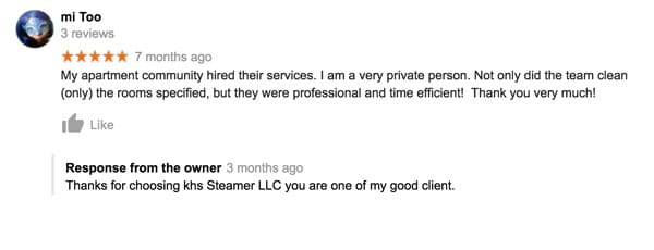 KHS Steamers Customer Review
